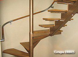 Balustrady nierdzewne z pochwytami z giętego drewna!